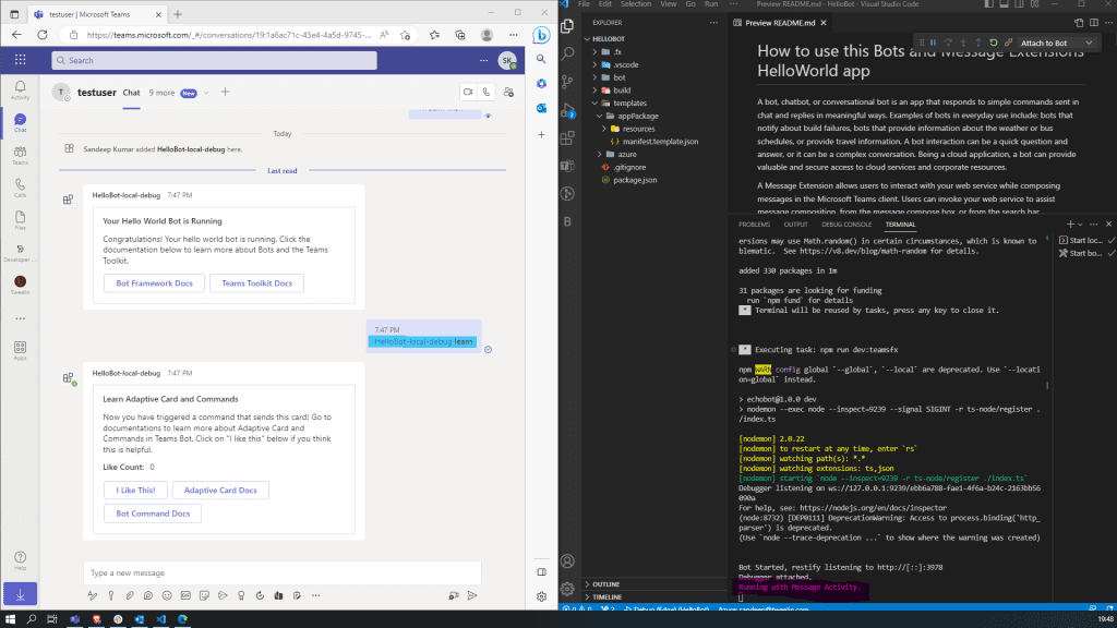App window