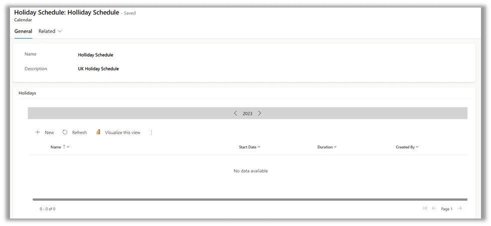 Holiday form with Holiday Grid